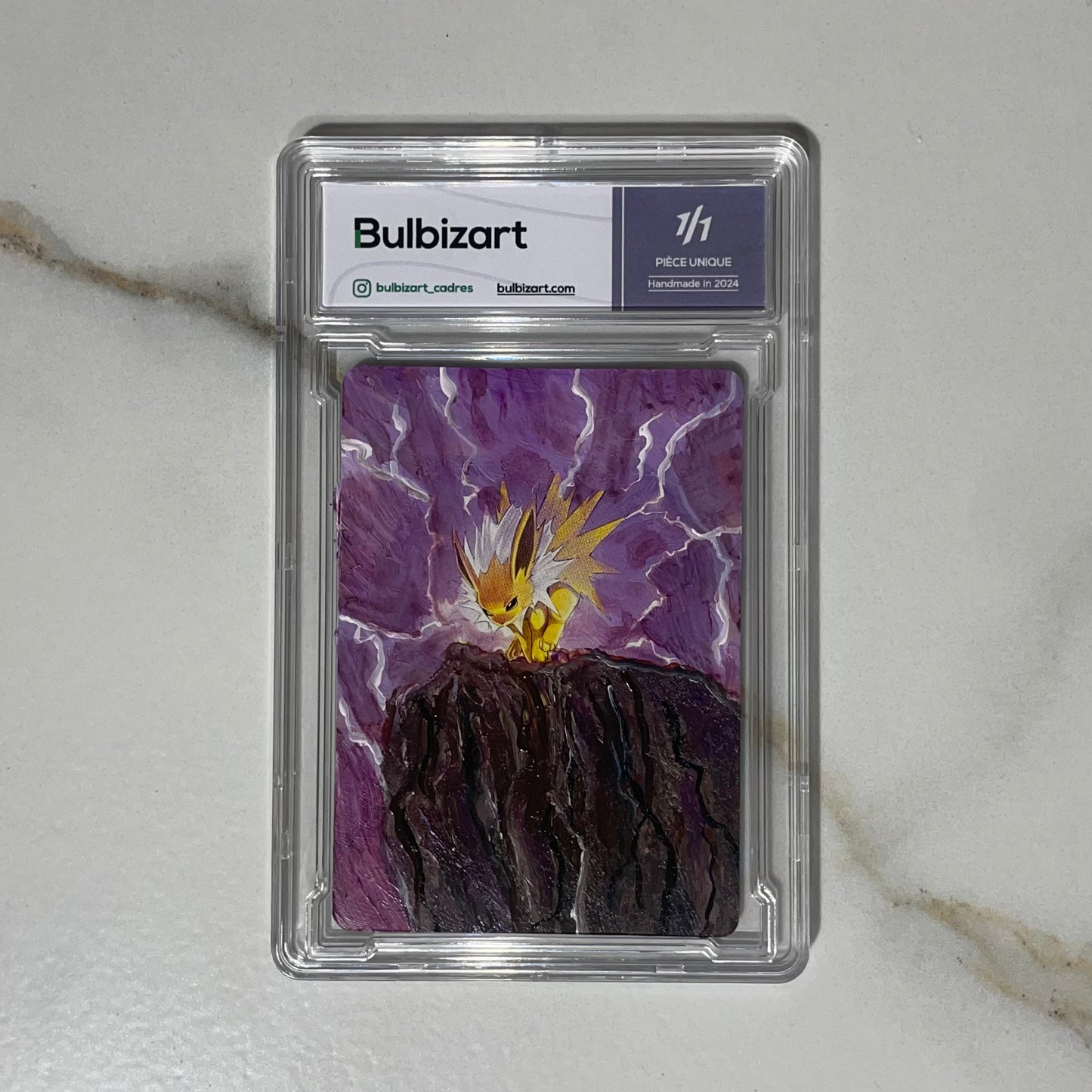 Voltali custom pokemon card - bulbizart case 1/1-